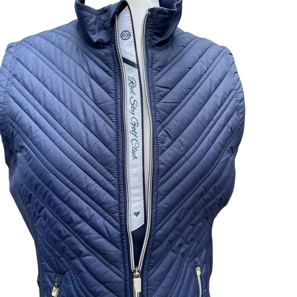 LevelWear Transition Navy Quilted Performance Zip Vest -Women's Size Medium - Picture 9 of 13
